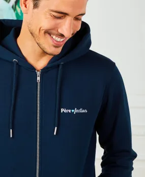 Hoodie zippé homme Père-fection (brodé)