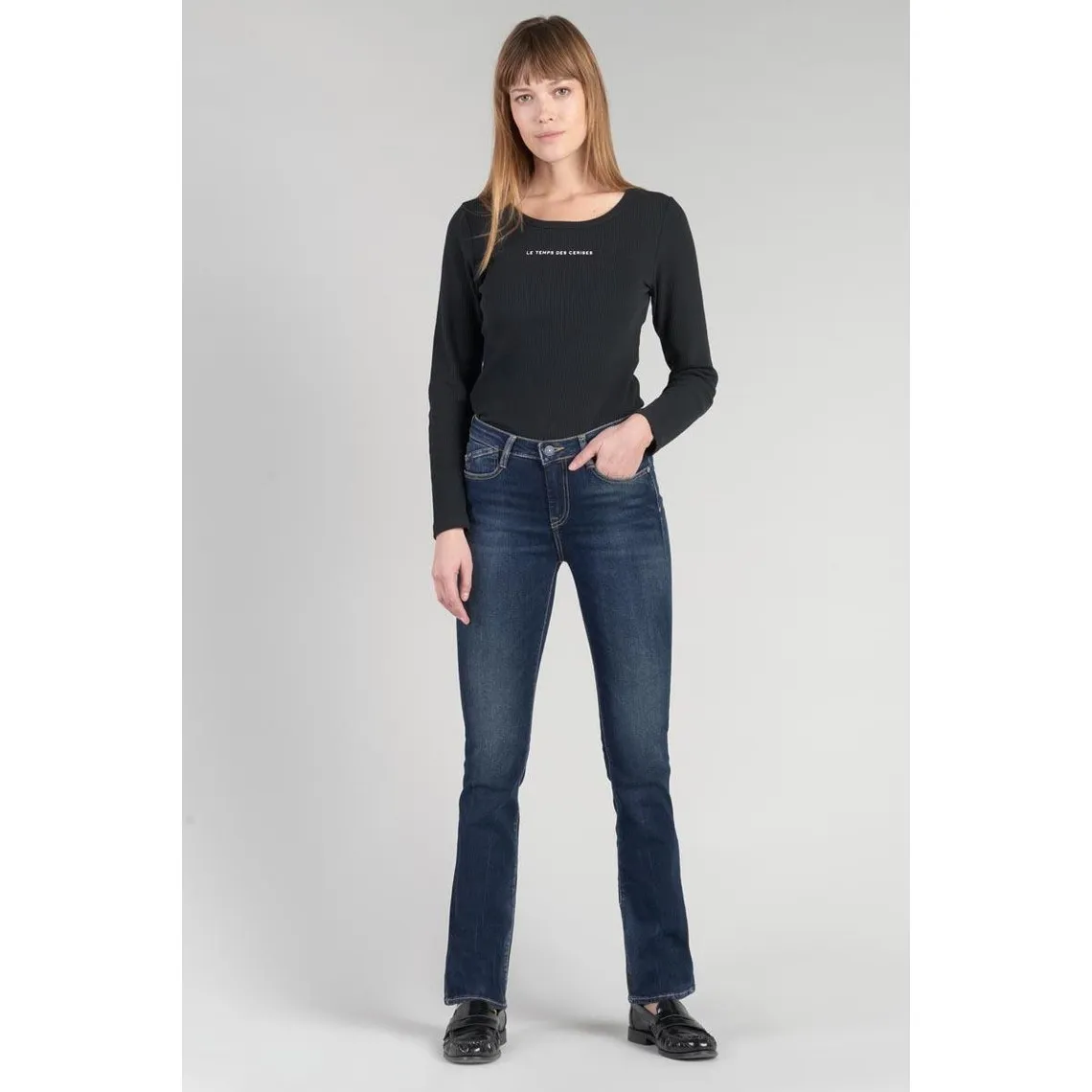 Jeans bootcut POWER bootcut, longueur 34 bleu en coton Ida | 3 Suisses