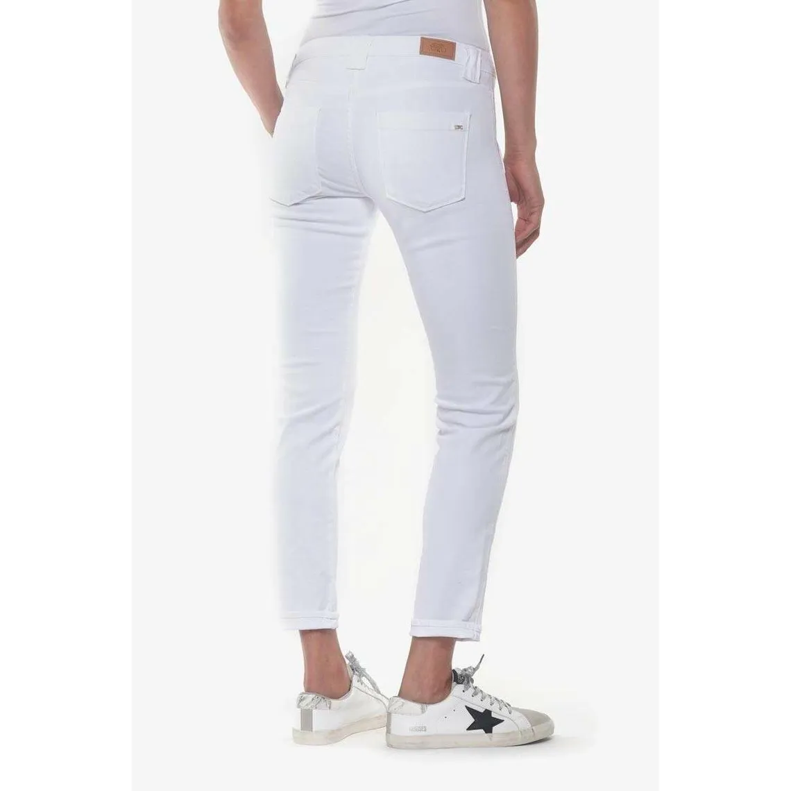 Jeans boyfit 200/43, longueur 34 blanc | 3 Suisses