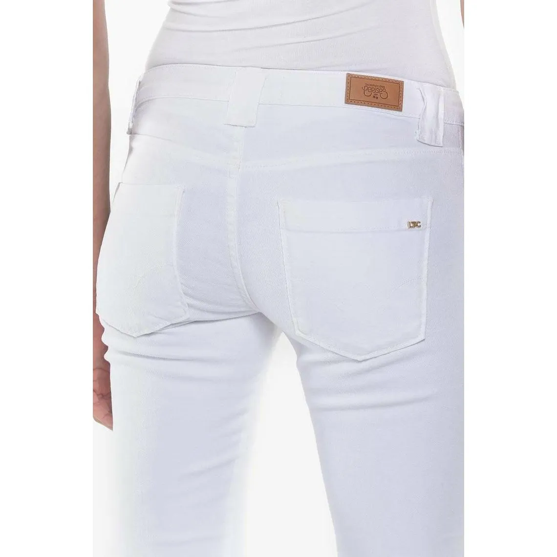 Jeans boyfit 200/43, longueur 34 blanc | 3 Suisses