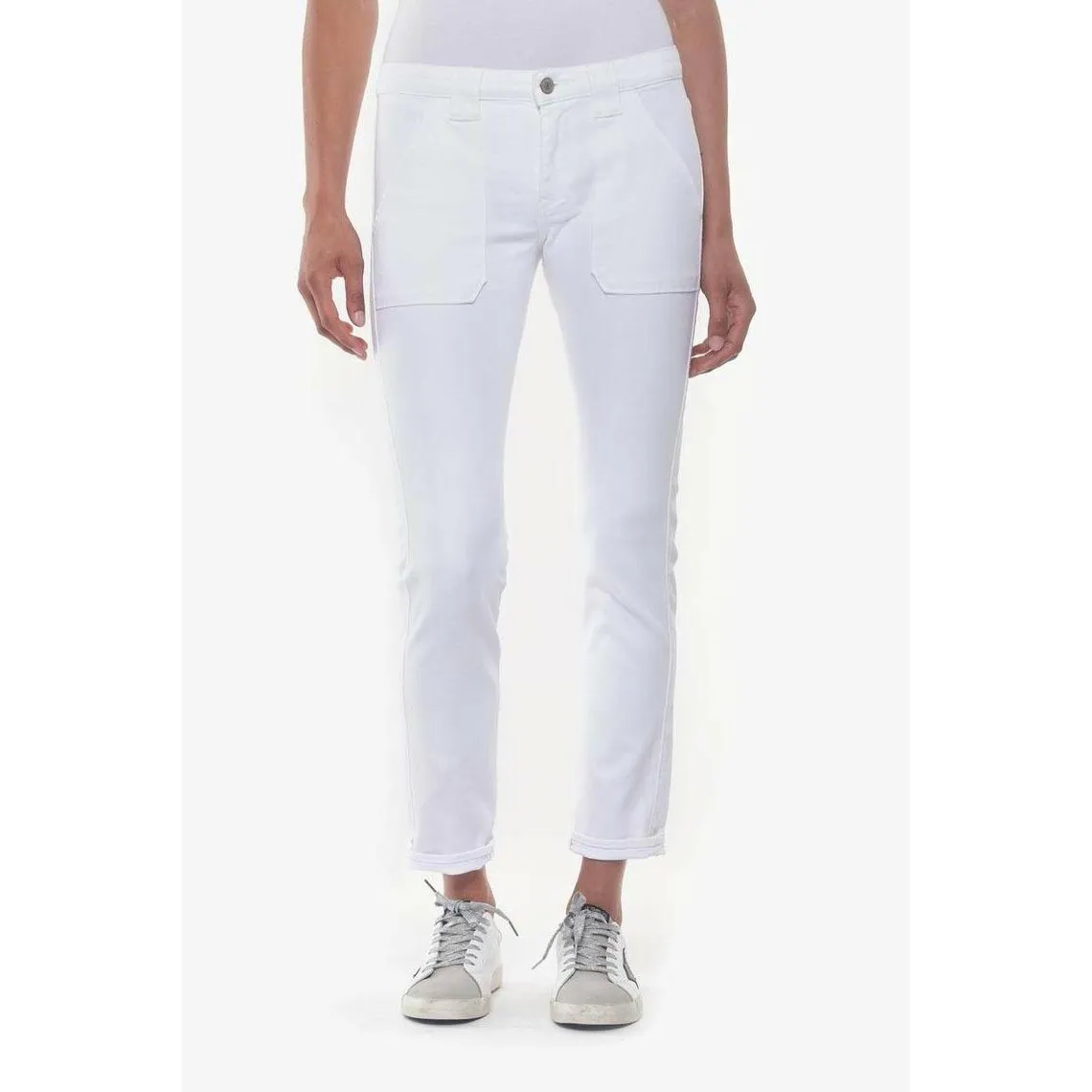 Jeans boyfit 200/43, longueur 34 blanc | 3 Suisses