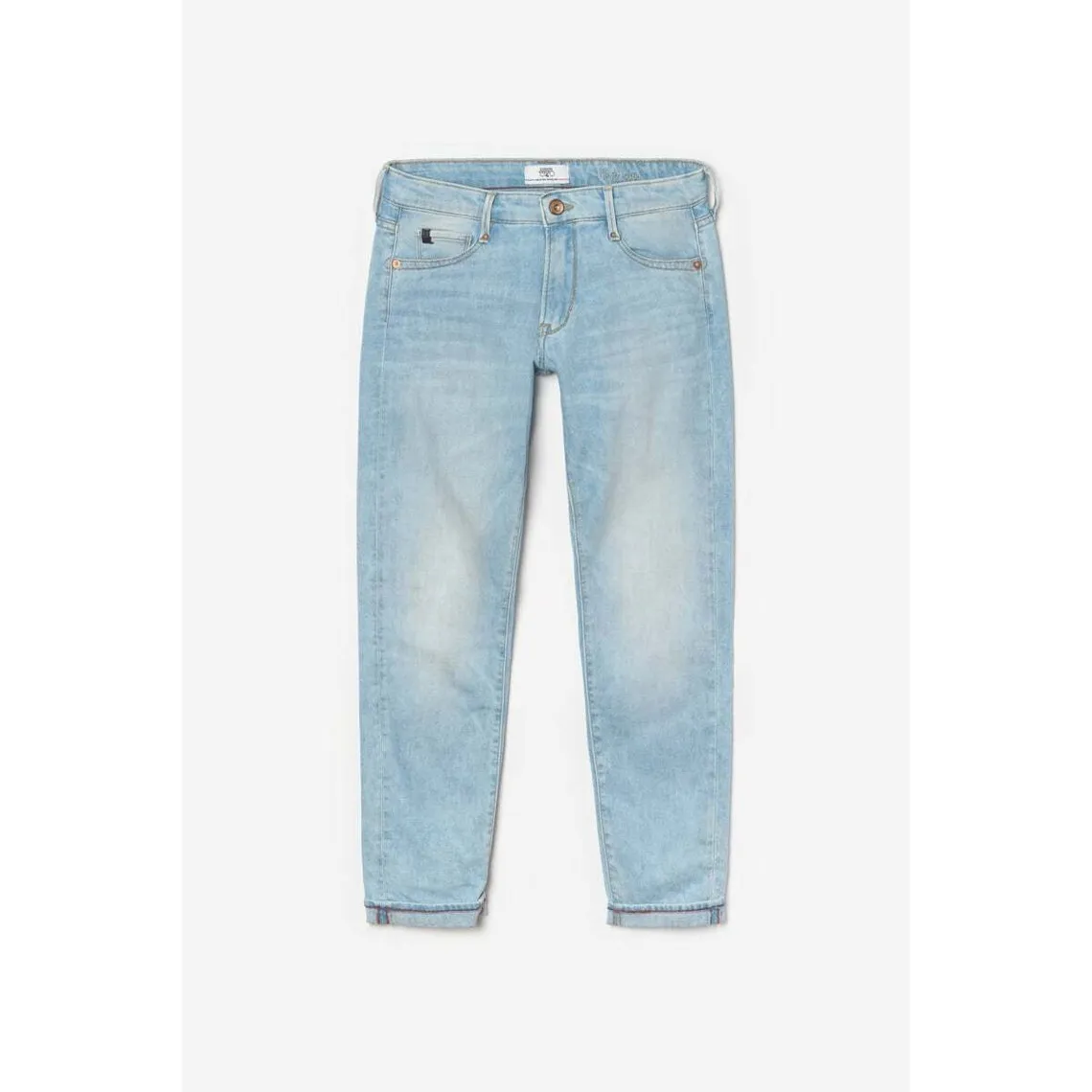 Jeans boyfit 200/43, longueur 34 bleu en coton Yara | 3 Suisses