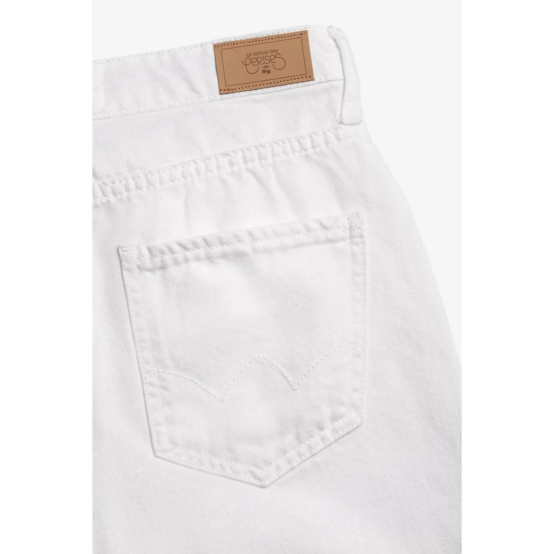 Jeans boyfit COSA, 7/8ème blanc en coton | 3 Suisses