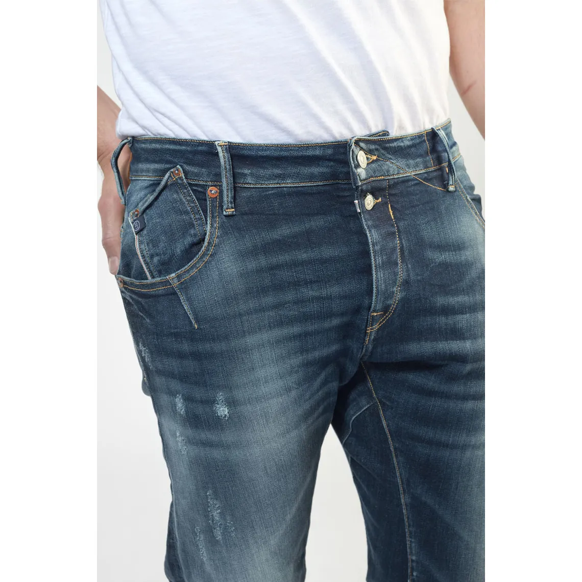 Jeans tapered 903, longueur  en coton | 3 Suisses