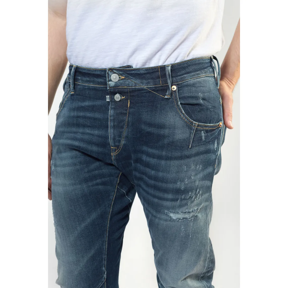 Jeans tapered 903, longueur  en coton | 3 Suisses