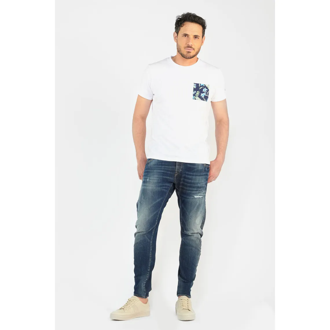 Jeans tapered 903, longueur  en coton | 3 Suisses