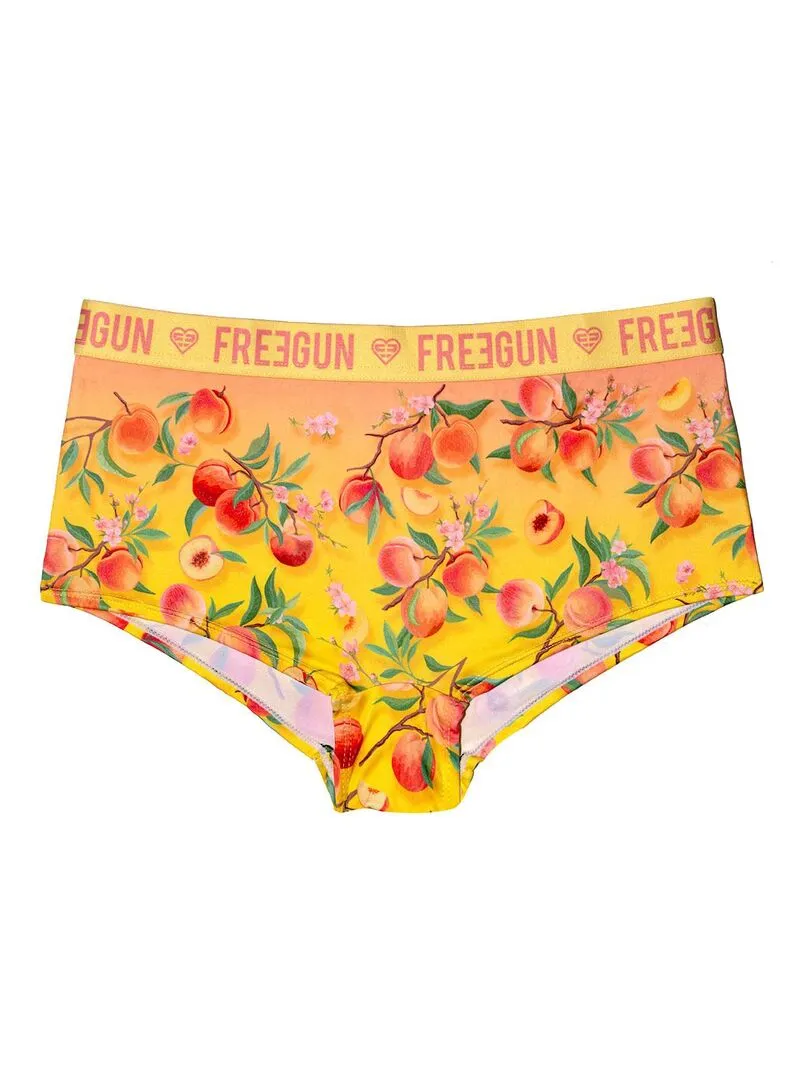 Lot de 3 shortys fille Flower Power Freegun - Jaune