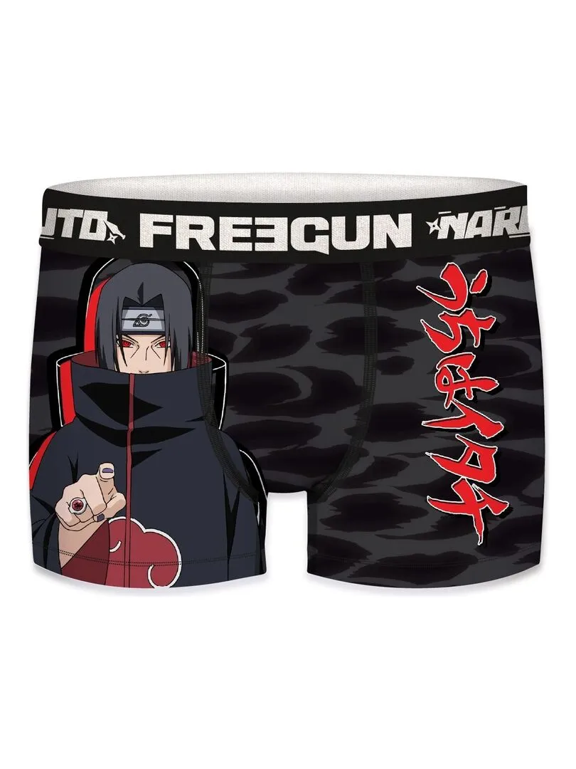 Lot de 4 Boxers homme Naruto Shippuden Freegun - Bleu