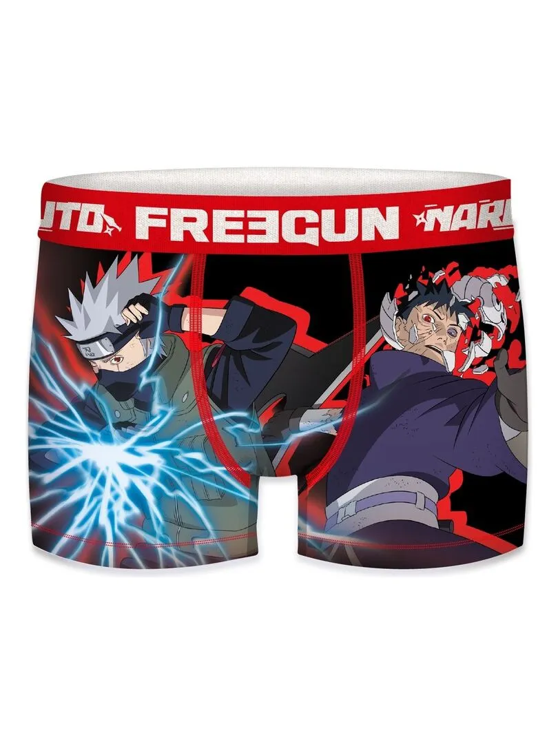 Lot de 4 Boxers homme Naruto Shippuden Freegun - Bleu