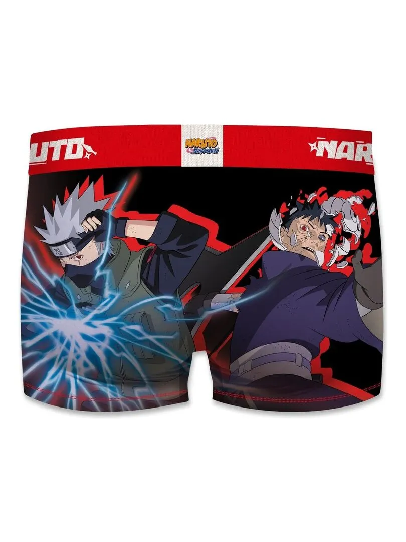 Lot de 4 Boxers homme Naruto Shippuden Freegun - Bleu