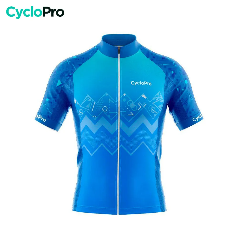 MAILLOT CYCLISME ROUTE BLEU - WAVE+