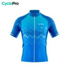 MAILLOT CYCLISME ROUTE BLEU - WAVE+