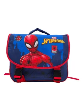 Marvel - Cartable garçon imprimé Spiderman 38x14x33 cm - Bleu