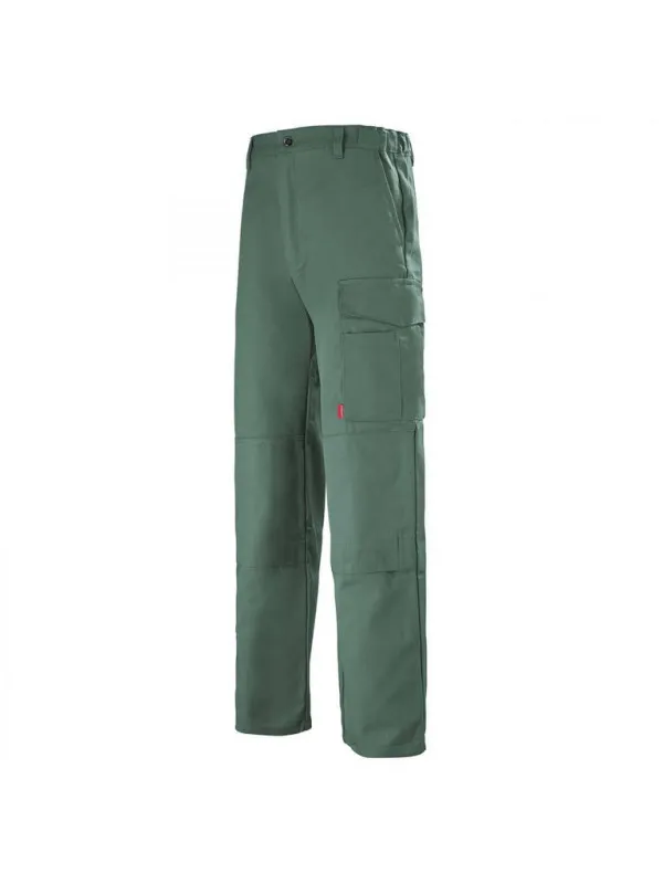 Pantalon de travail Homme Multipoches vert fonce