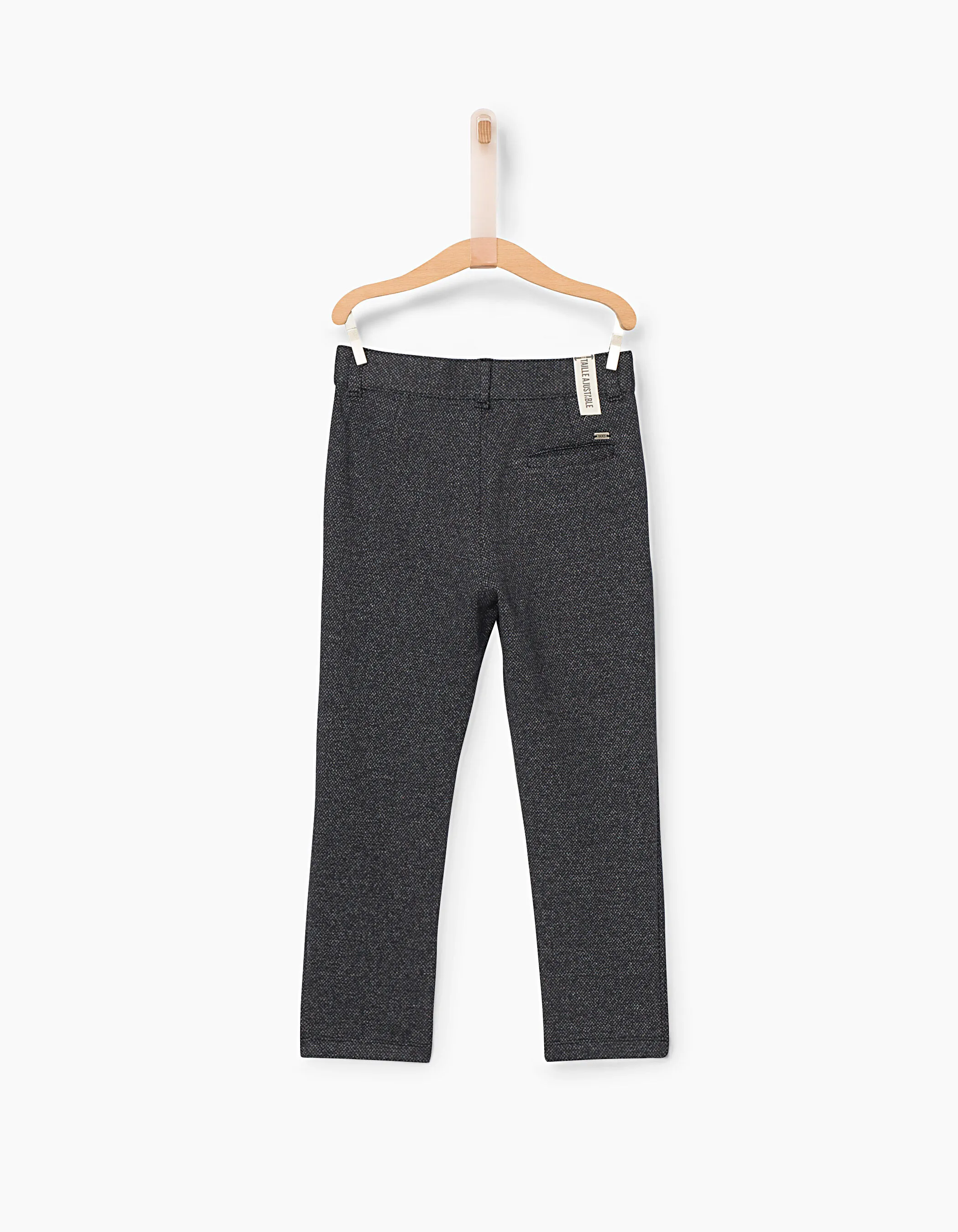 Pantalon jogger gris faux-uni garçon 