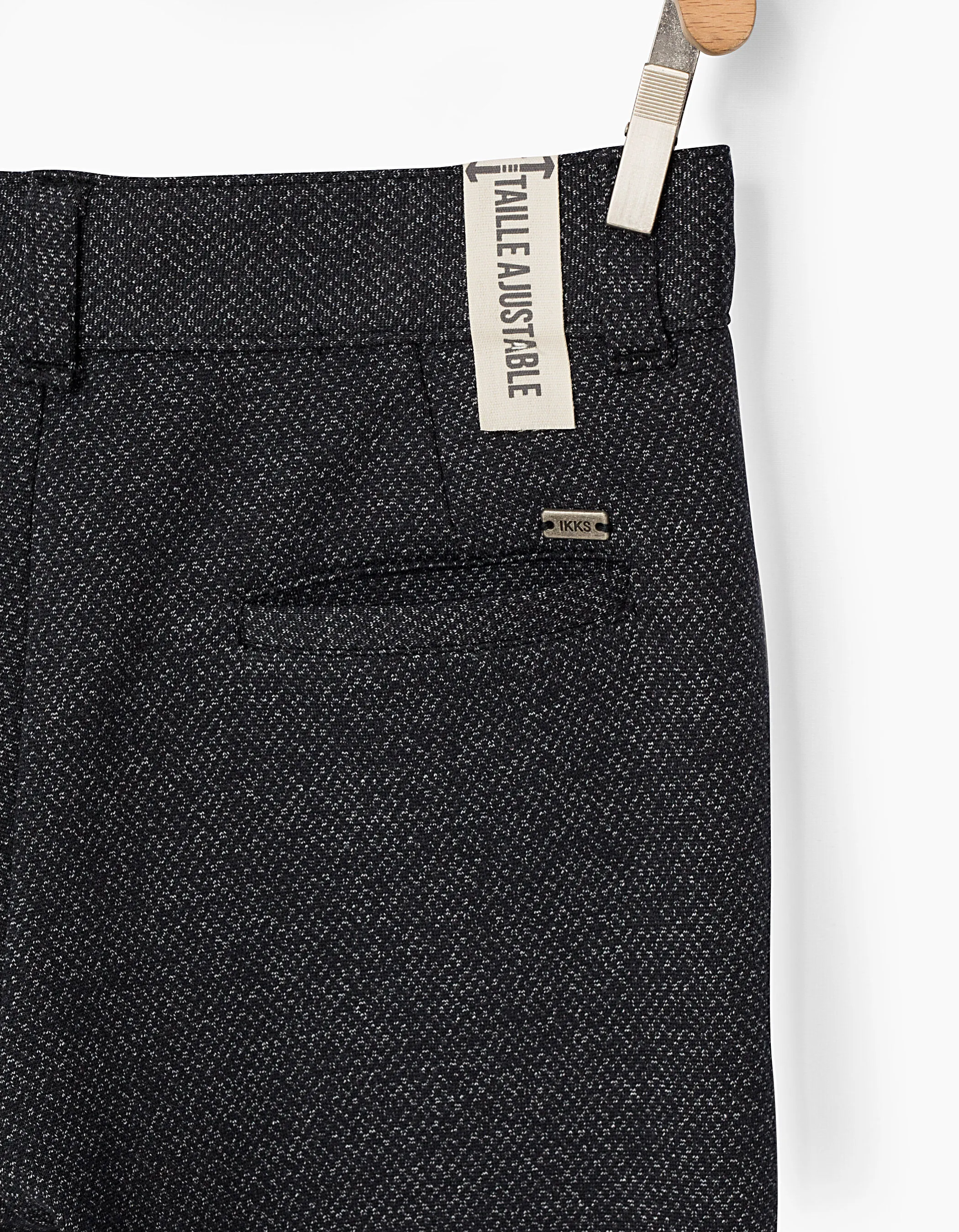 Pantalon jogger gris faux-uni garçon 