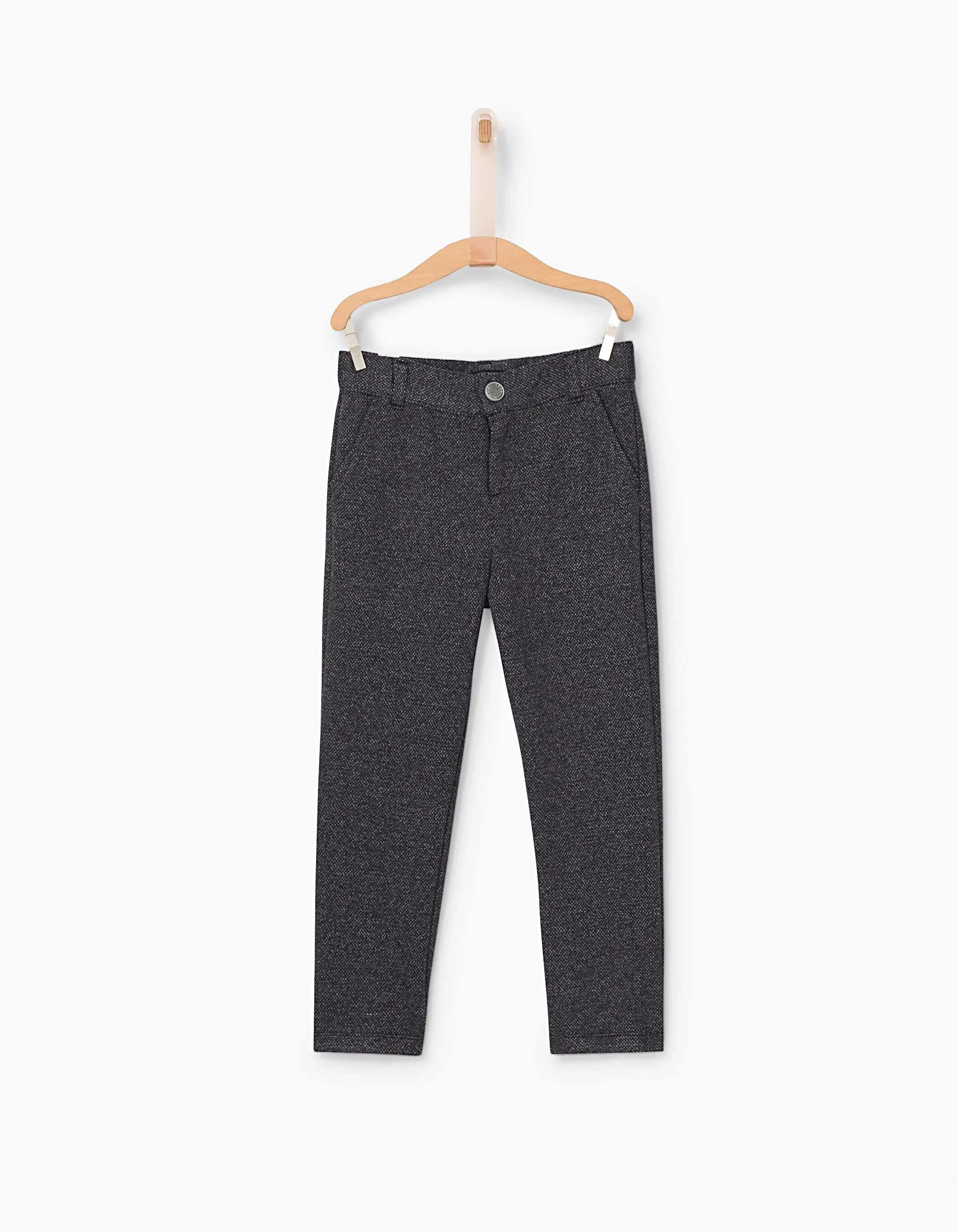 Pantalon jogger gris faux-uni garçon 