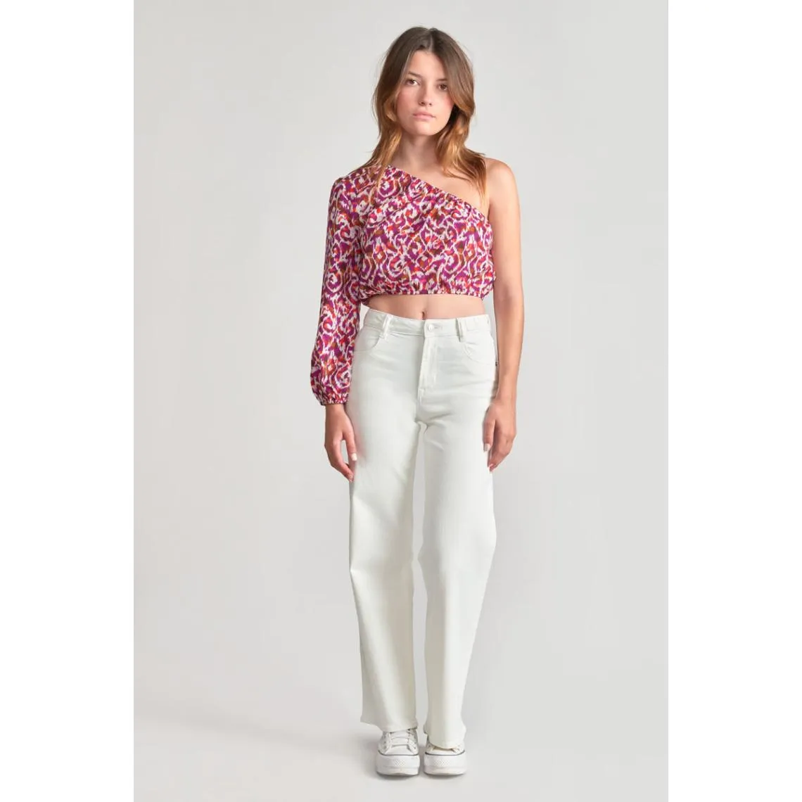 Pantalon loose, large en jeans ROMMIGI blanc Vera | 3 Suisses