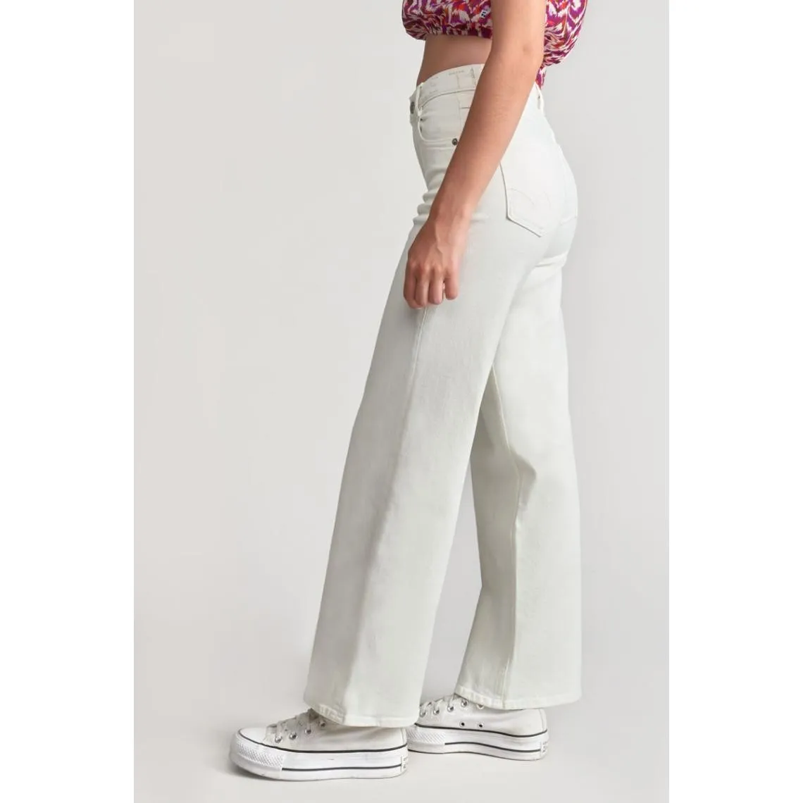 Pantalon loose, large en jeans ROMMIGI blanc Vera | 3 Suisses