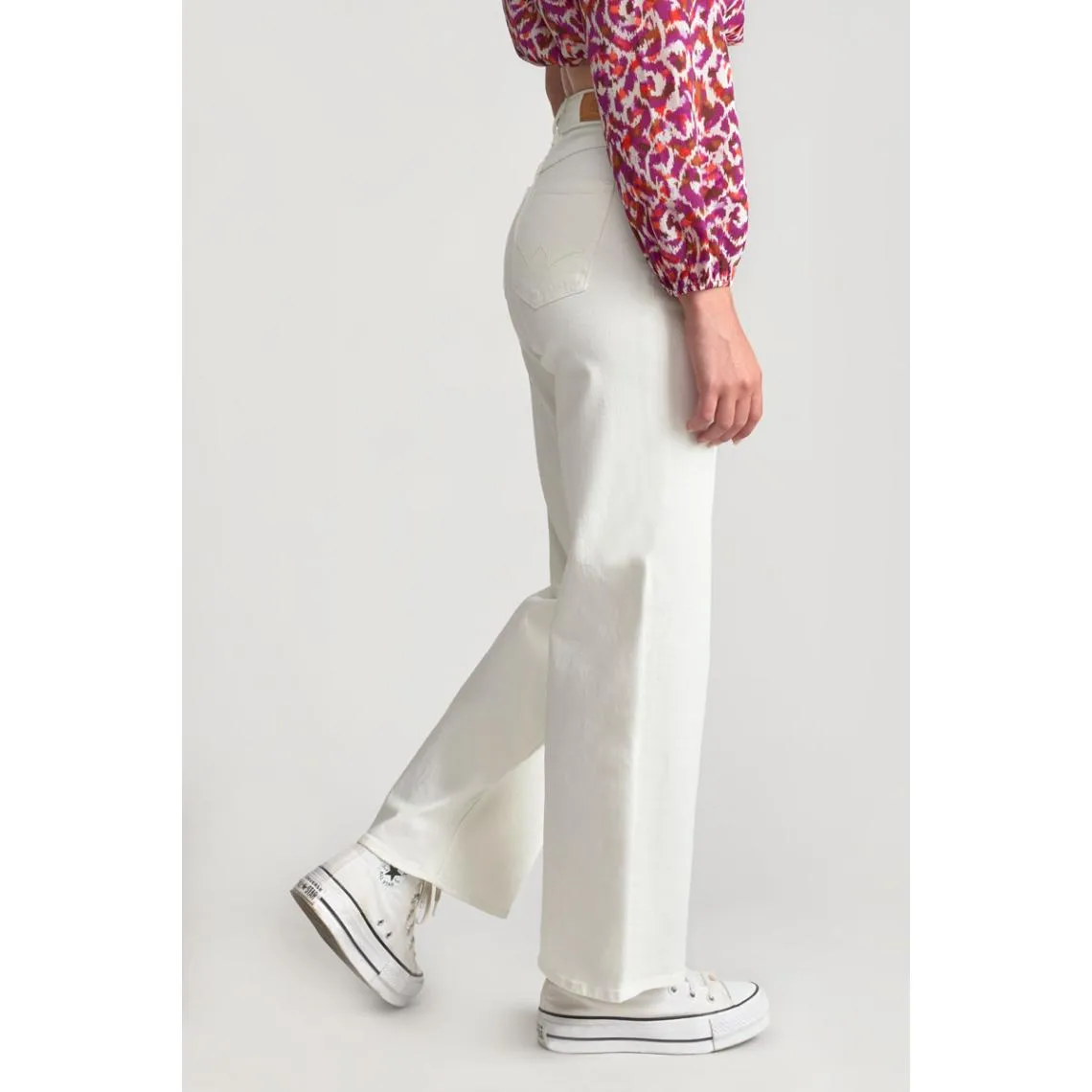 Pantalon loose, large en jeans ROMMIGI blanc Vera | 3 Suisses