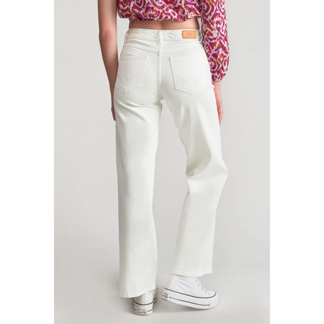 Pantalon loose, large en jeans ROMMIGI blanc Vera | 3 Suisses