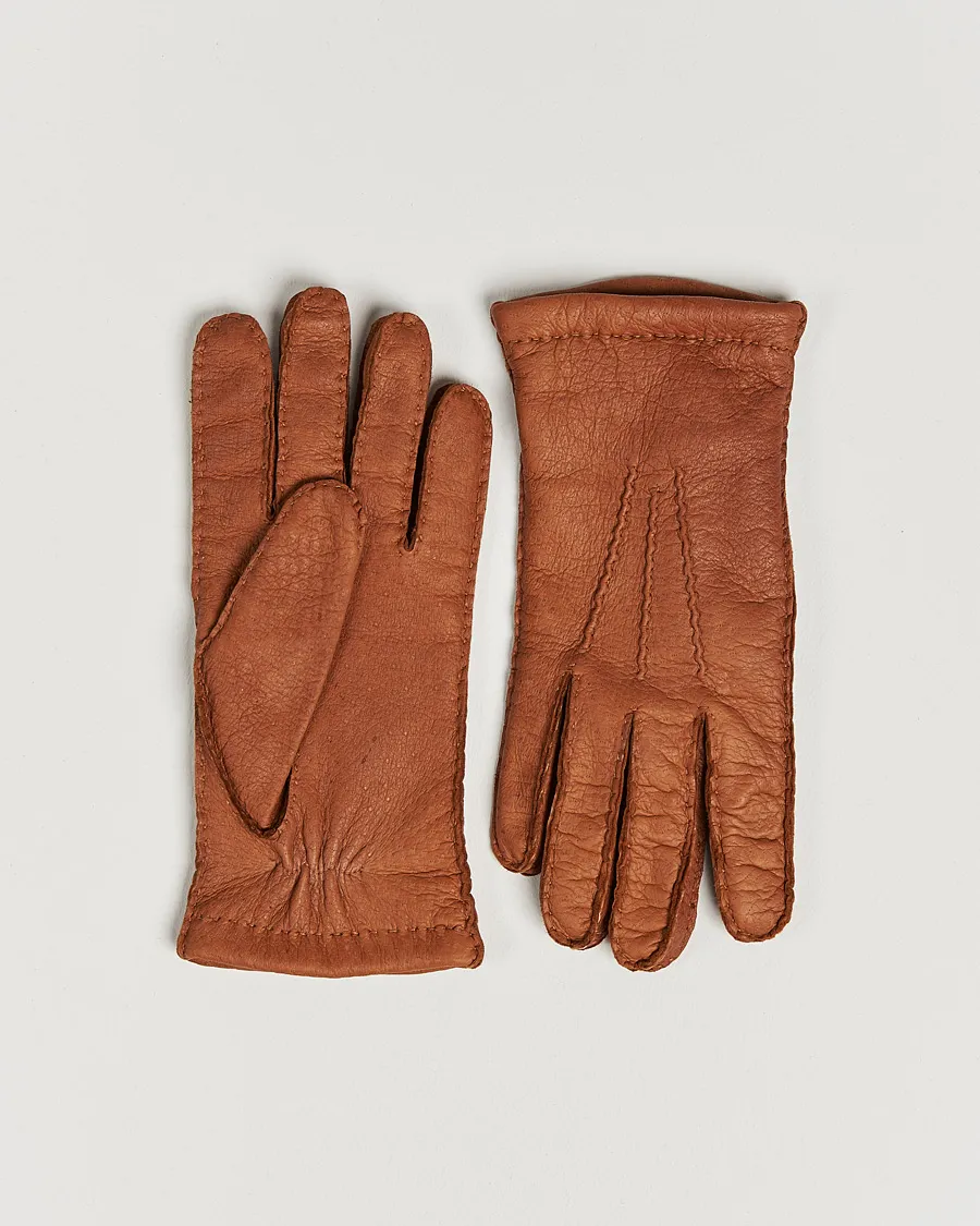 Peccary Handsewn Cashmere Glove Cork