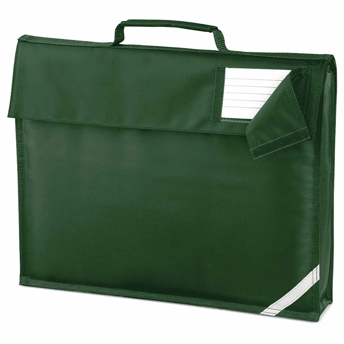 Petite sacoche légère - cartable porte document - QD51 - vert bouteille 