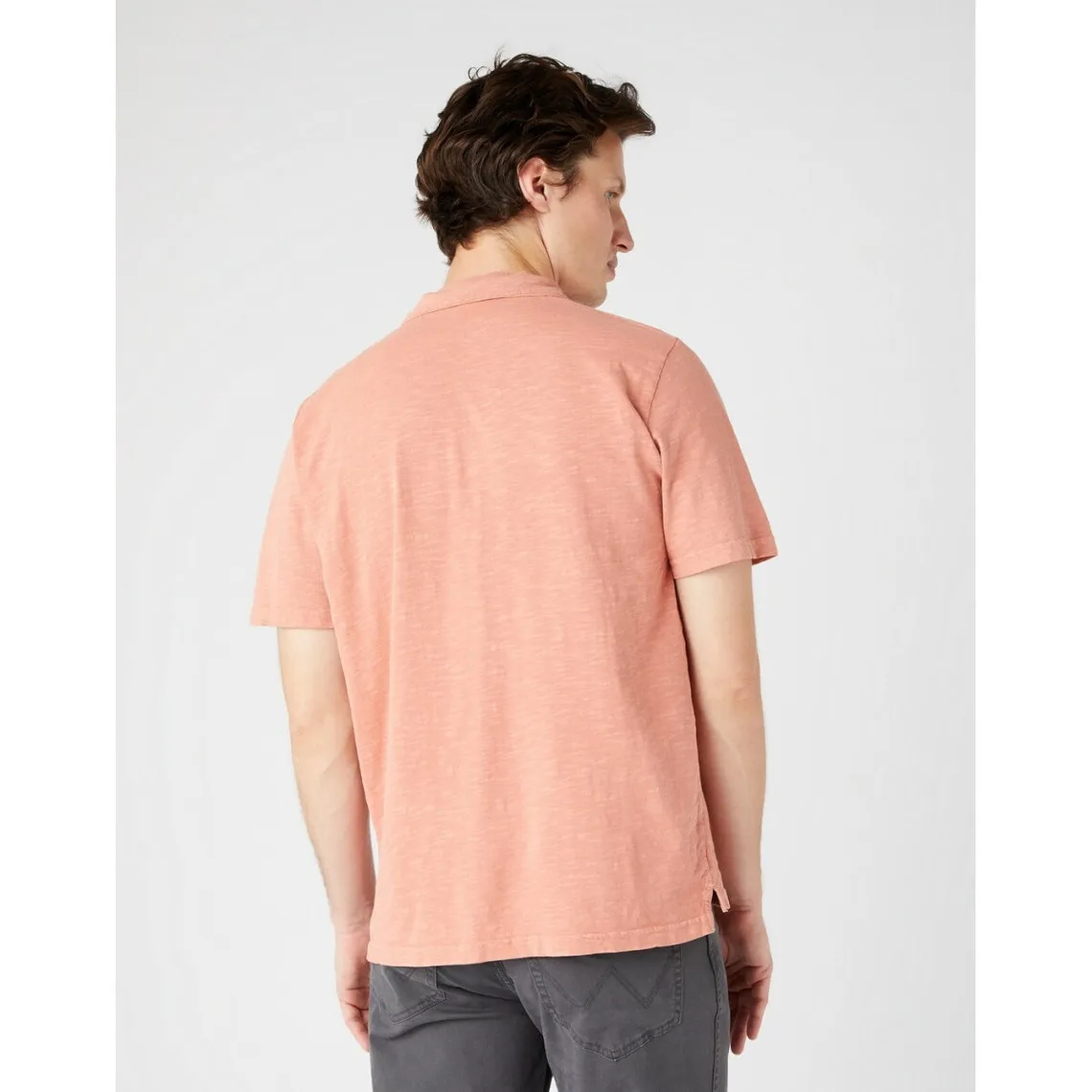 Polo Homme rouge en coton Wrangler - T-shirt / Polo Homme sur MenCorner