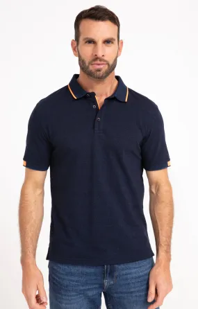 Polo manches courtes Chiné Fluo - 17,99 €