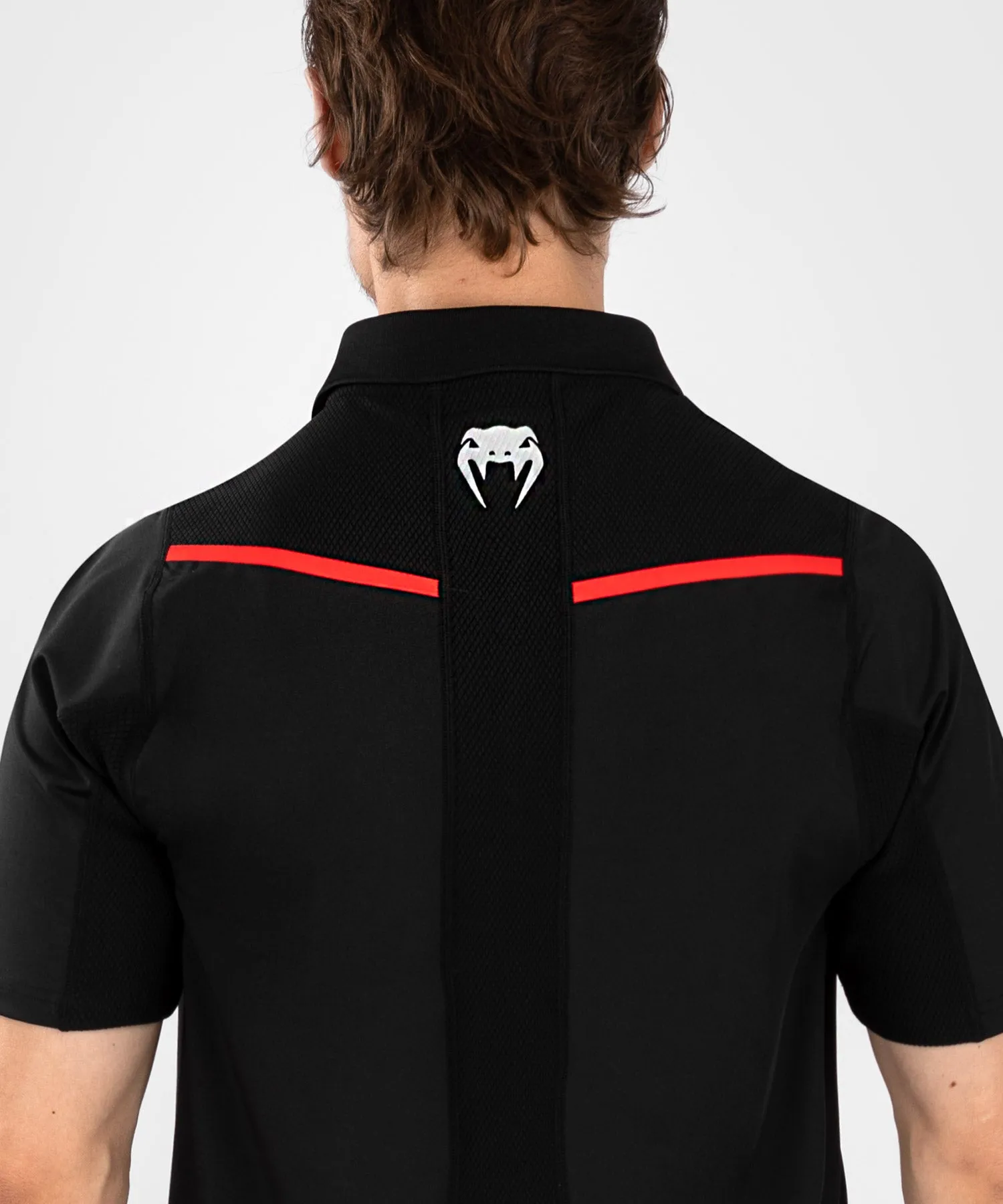 Polo pour Hommes UFC Venum Performance Institute 2.0 - Noir/Rouge