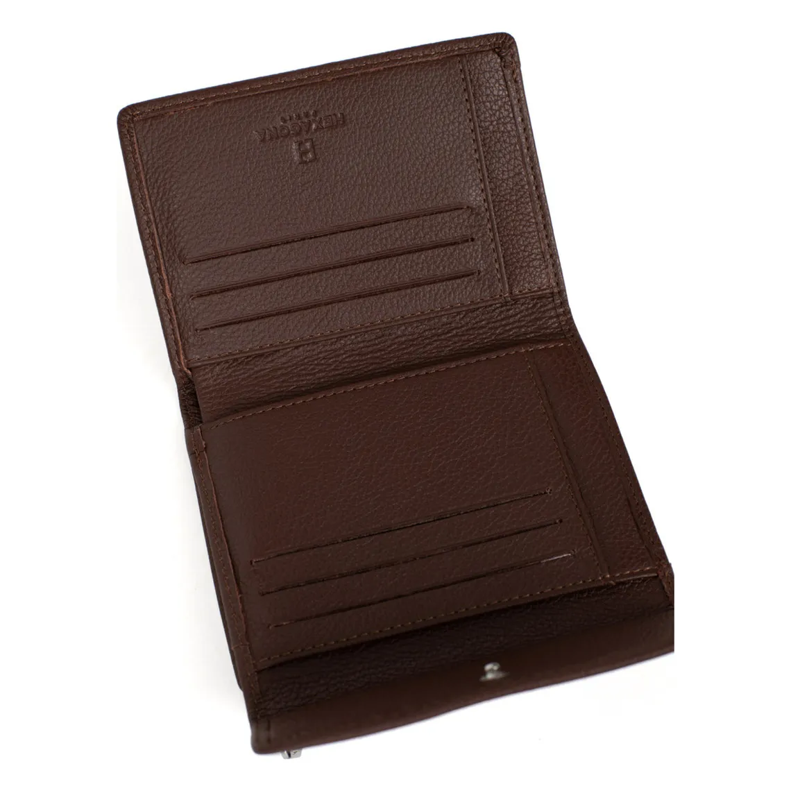 Portefeuille Cuir CONFORT Chocolat Yule | 3 Suisses