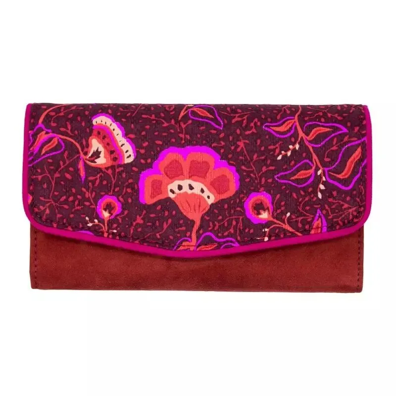 Portefeuille femme compact, rouge Bibop et Lula