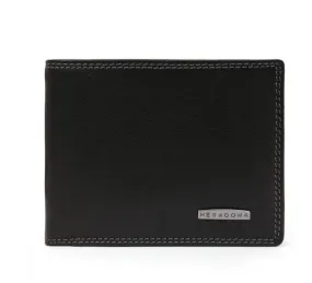 Portefeuille italien cuir vachette noir