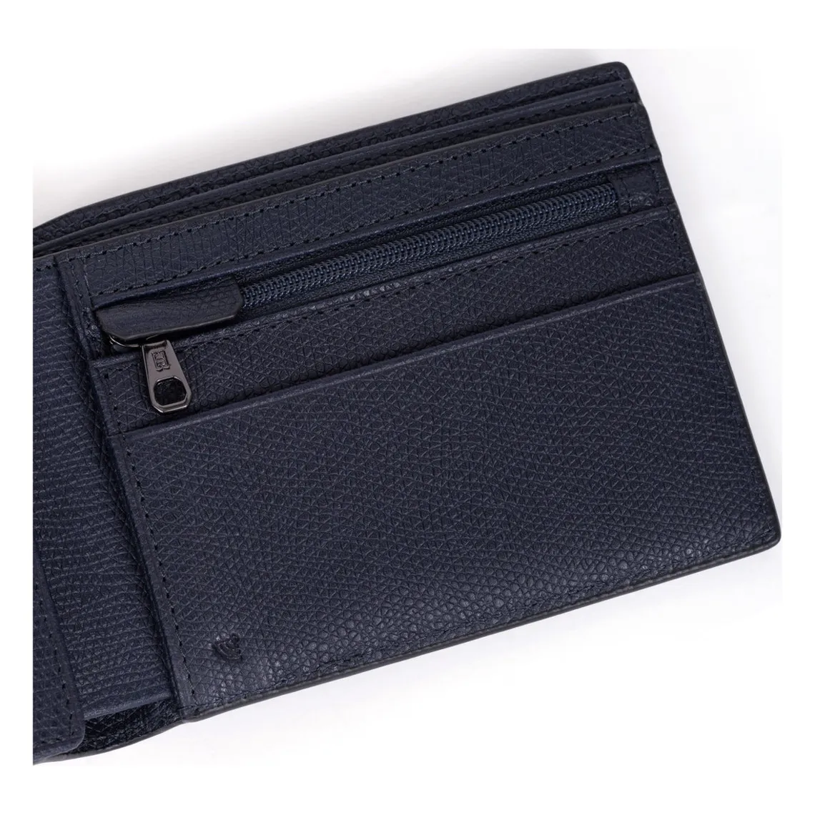 Portefeuille italien Stop RFID Cuir DANDY Marine Sean Hexagona - Portefeuille & Porte cartes Homme sur MenCorner