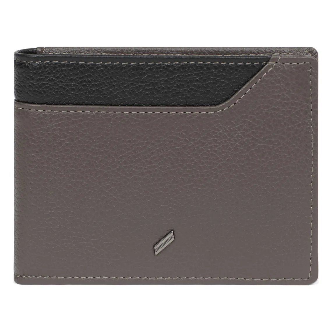 Portefeuille italien Stop RFID Cuir TOGETHER Taupe/Noir Drew Daniel Hechter Maroquinerie - Portefeuille & Porte cartes Homme sur