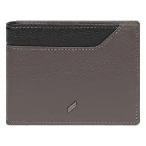 Portefeuille italien Stop RFID Cuir TOGETHER Taupe/Noir Drew Daniel Hechter Maroquinerie - Portefeuille & Porte cartes Homme sur