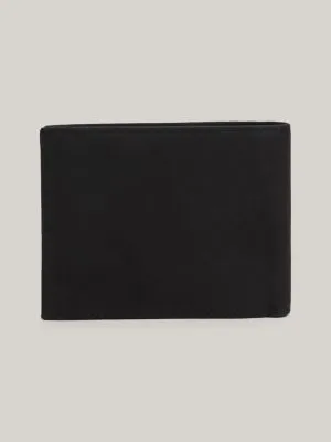 Portefeuille porte-cartes en cuir | Noir | Tommy Hilfiger