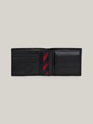 Portefeuille porte-cartes en cuir | Noir | Tommy Hilfiger