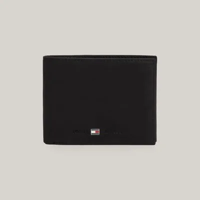 Portefeuille porte-cartes en cuir | Noir | Tommy Hilfiger