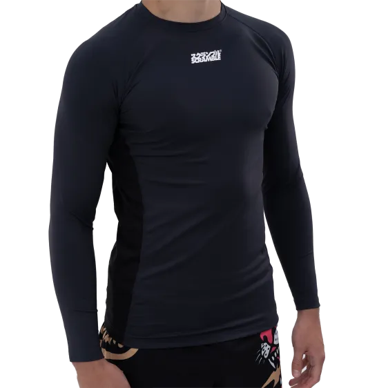 Rashguard À Manches Longues Scramble Shinobi - Bleu Marine