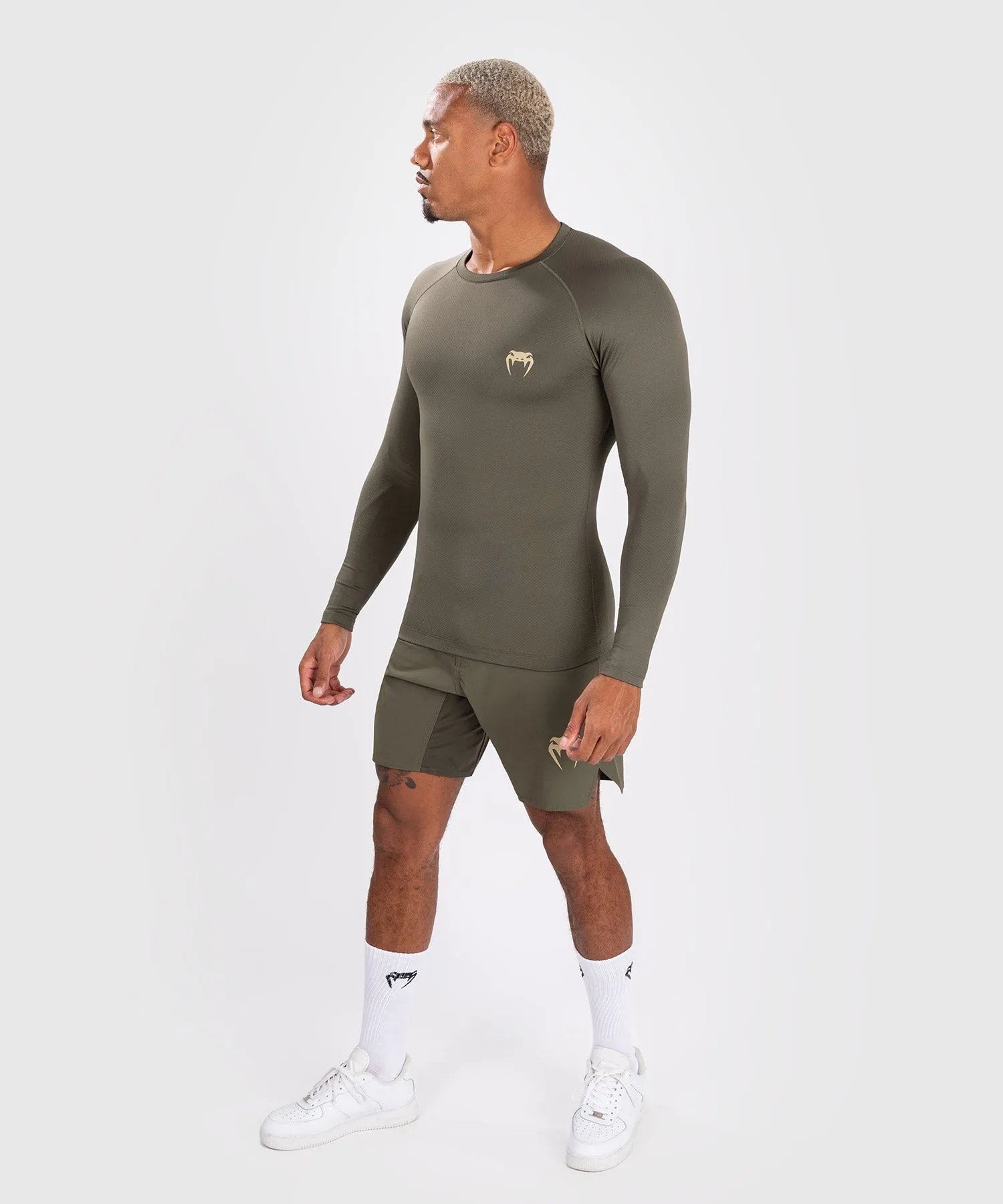 Rashguard à manches longues pour hommes Venum Contender - Kaki