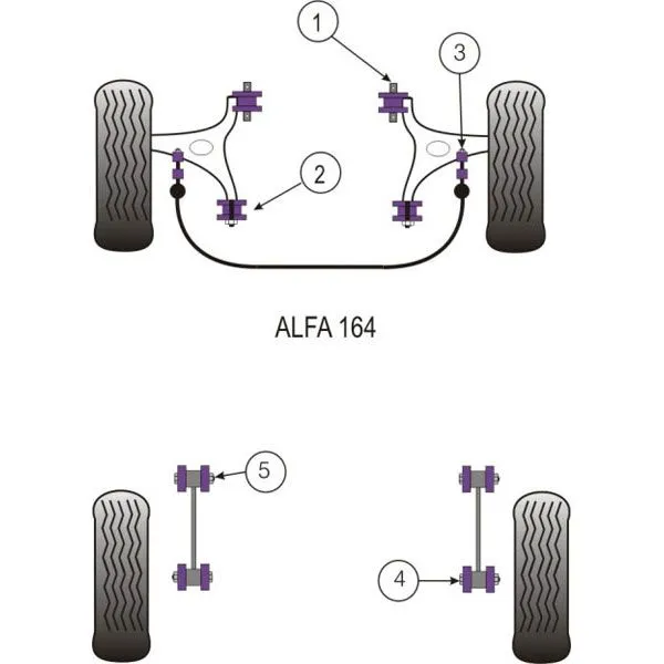 SILENT BLOC ALFA 164 / FIAT COUPE 93>00 BARRE ANTI R N°3 (2)