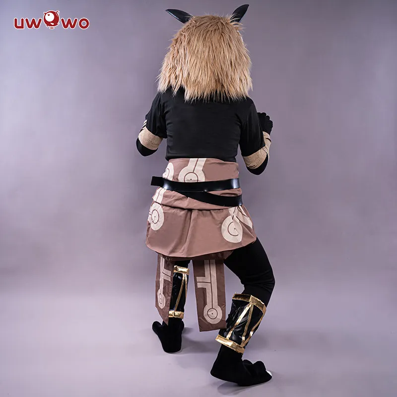 Spot youwowo yuanshen cos qiuqiu personnes cosplay vêtements mâle hilichurl peluche couvre-chef qq personnes