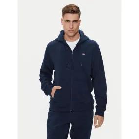 Sweat zippé à capuche reg flag bleu marine homme - Tommy Jeans | wimod