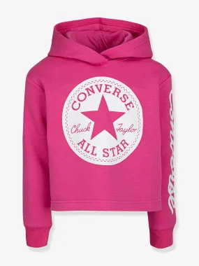 Sweat à capuche Chuck Patch Cropped Hoodie CONVERSE rose - Converse