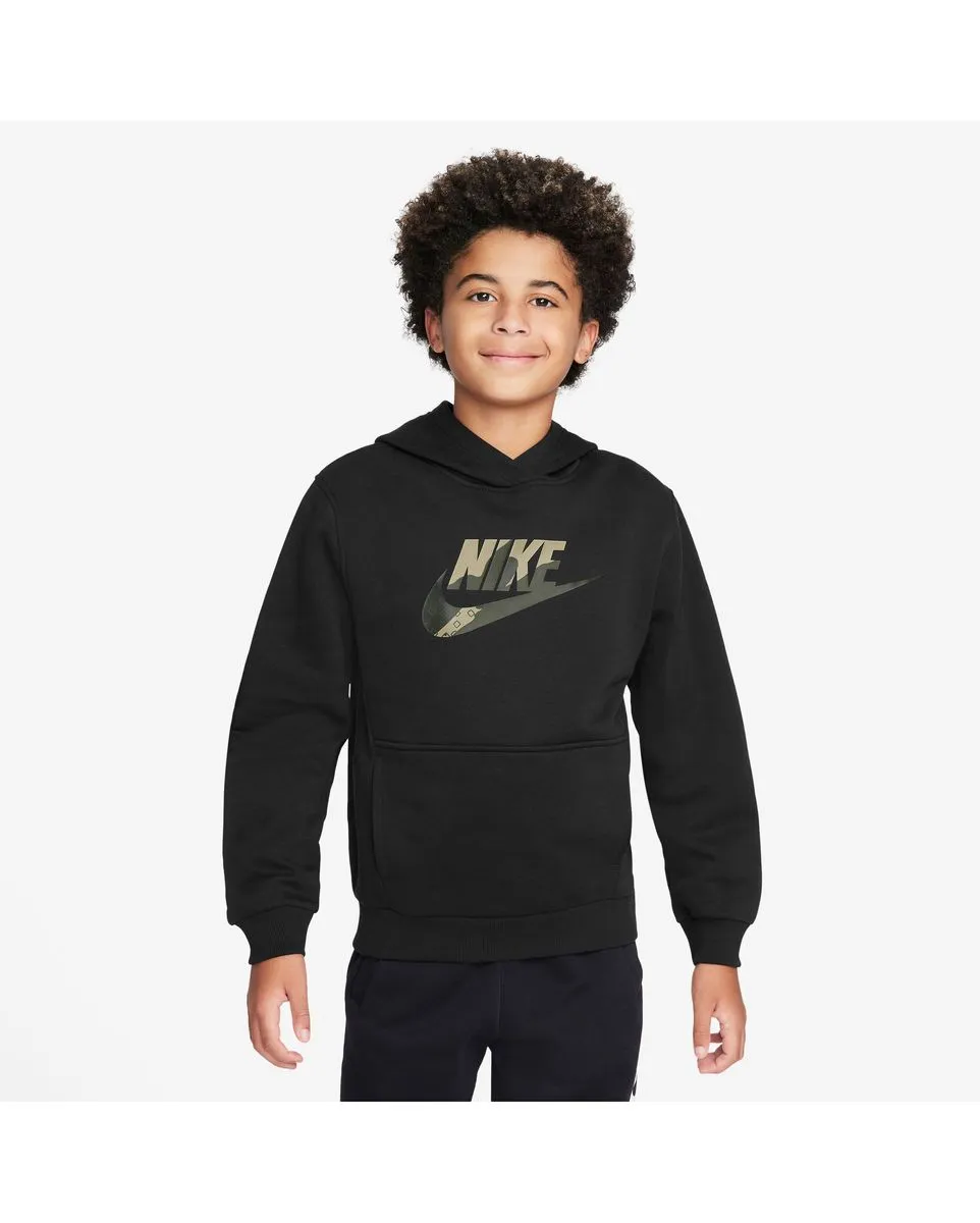 Sweat à capuche manches longues Enfant K CLUB FLC HBR HOODIE SSNL GRX Noir