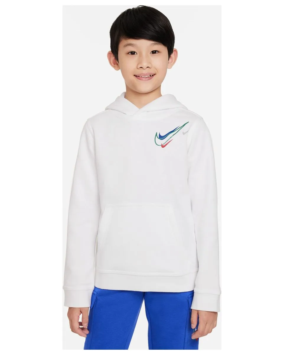 Sweatshirt Enfant plus âgé B NSW SOS FLC PO HOODIE BB Blanc