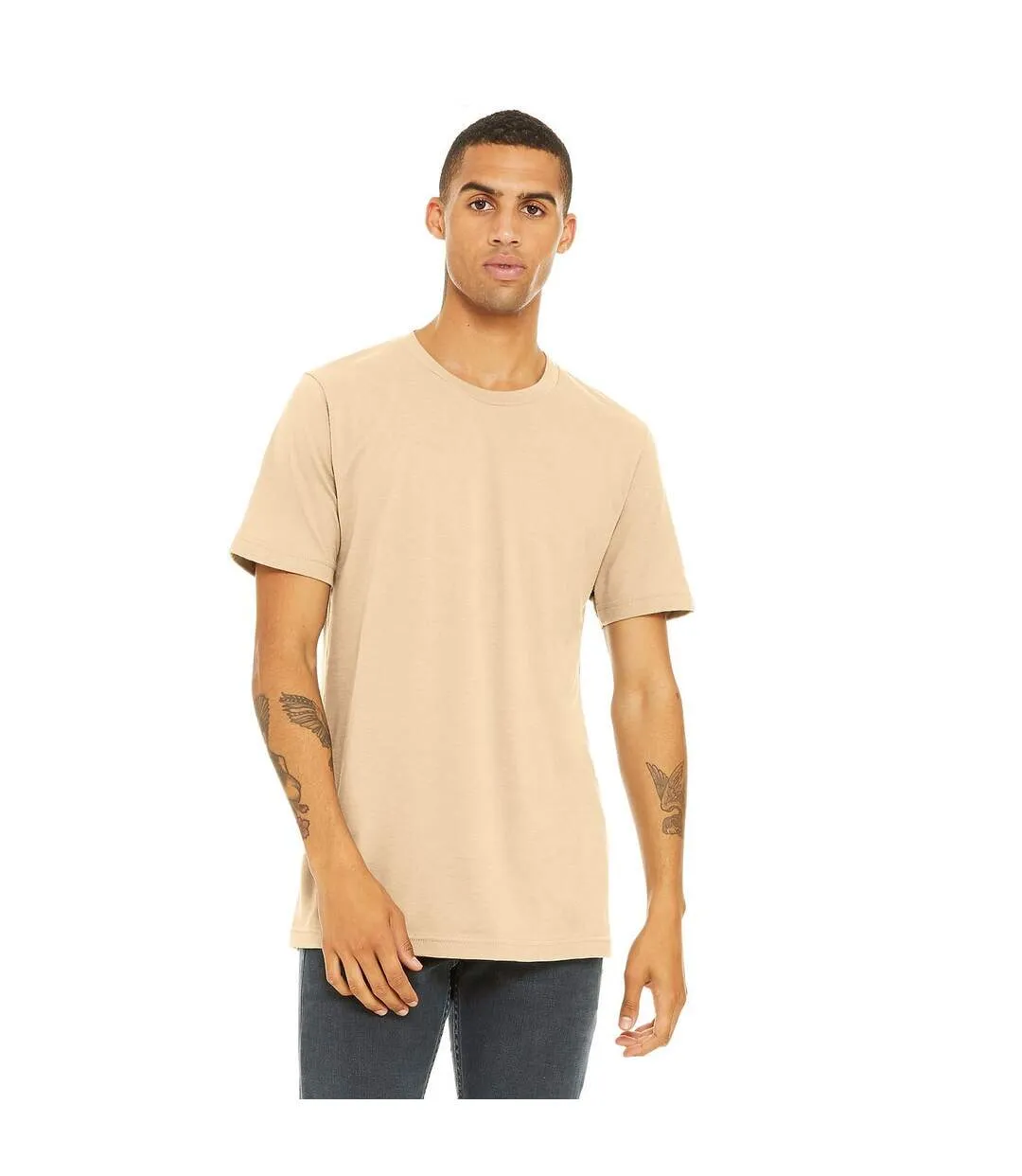 T-shirt adulte beige Bella + Canvas