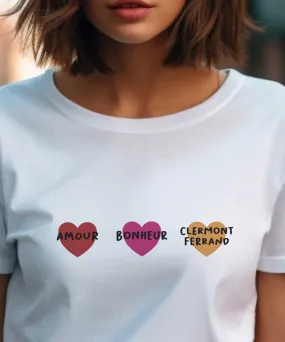 T-Shirt Amour bonheur Clermont-Ferrand