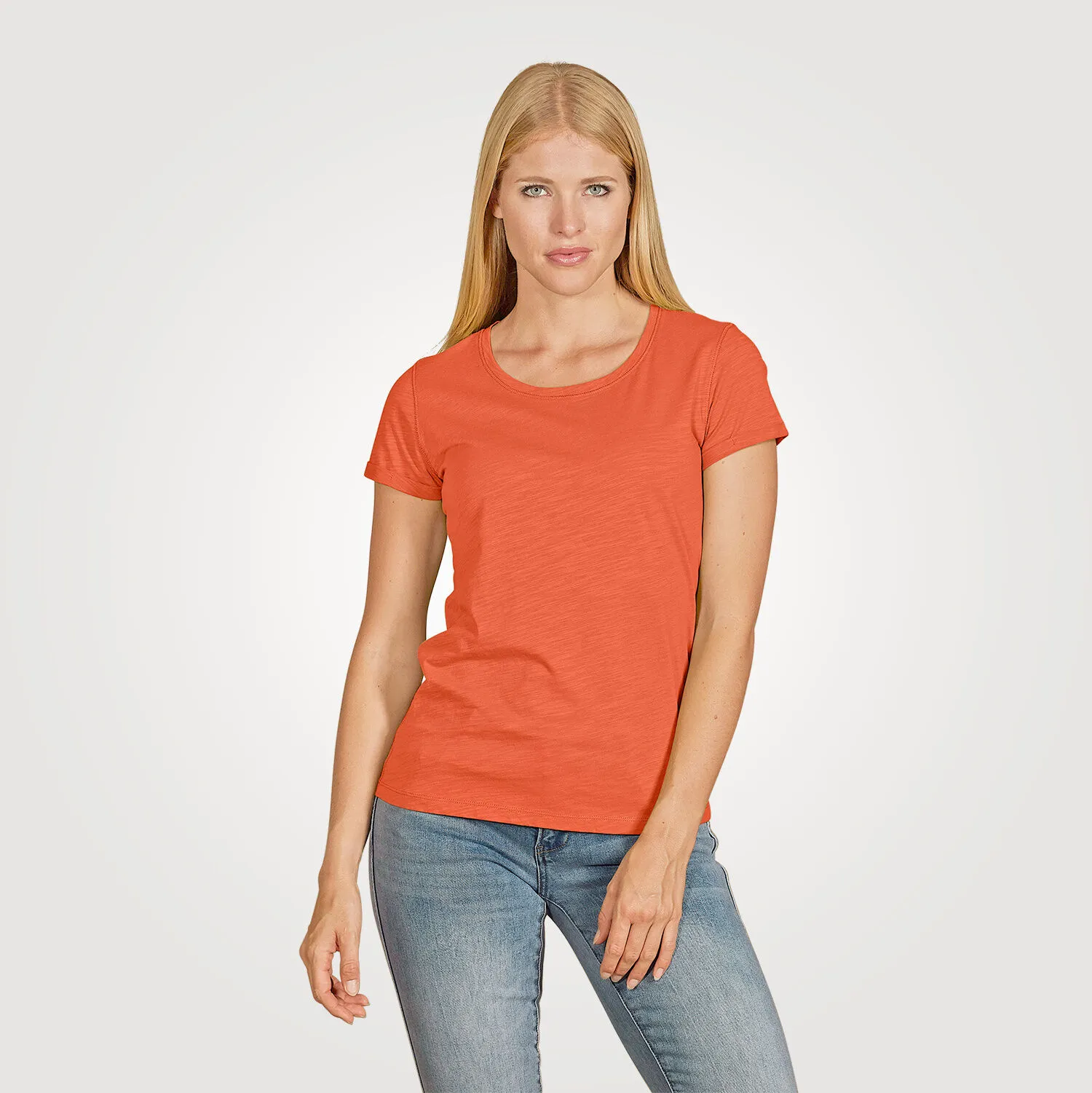 T-shirt basique, aspect fil flammé ⋆ Lehner Versand